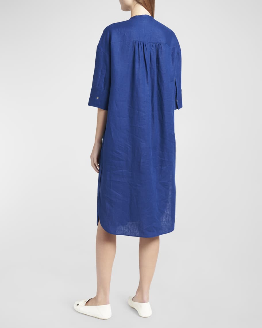 Image 2 of 4: Lindsie Solaire Linen Shift Dress