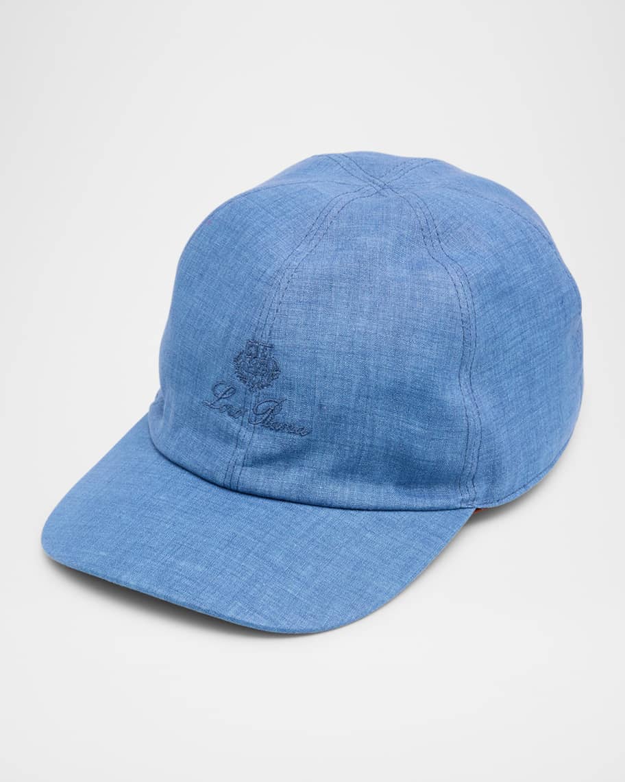 Loro Piana Men's Linen 6-Panel Baseball Hat | Neiman Marcus