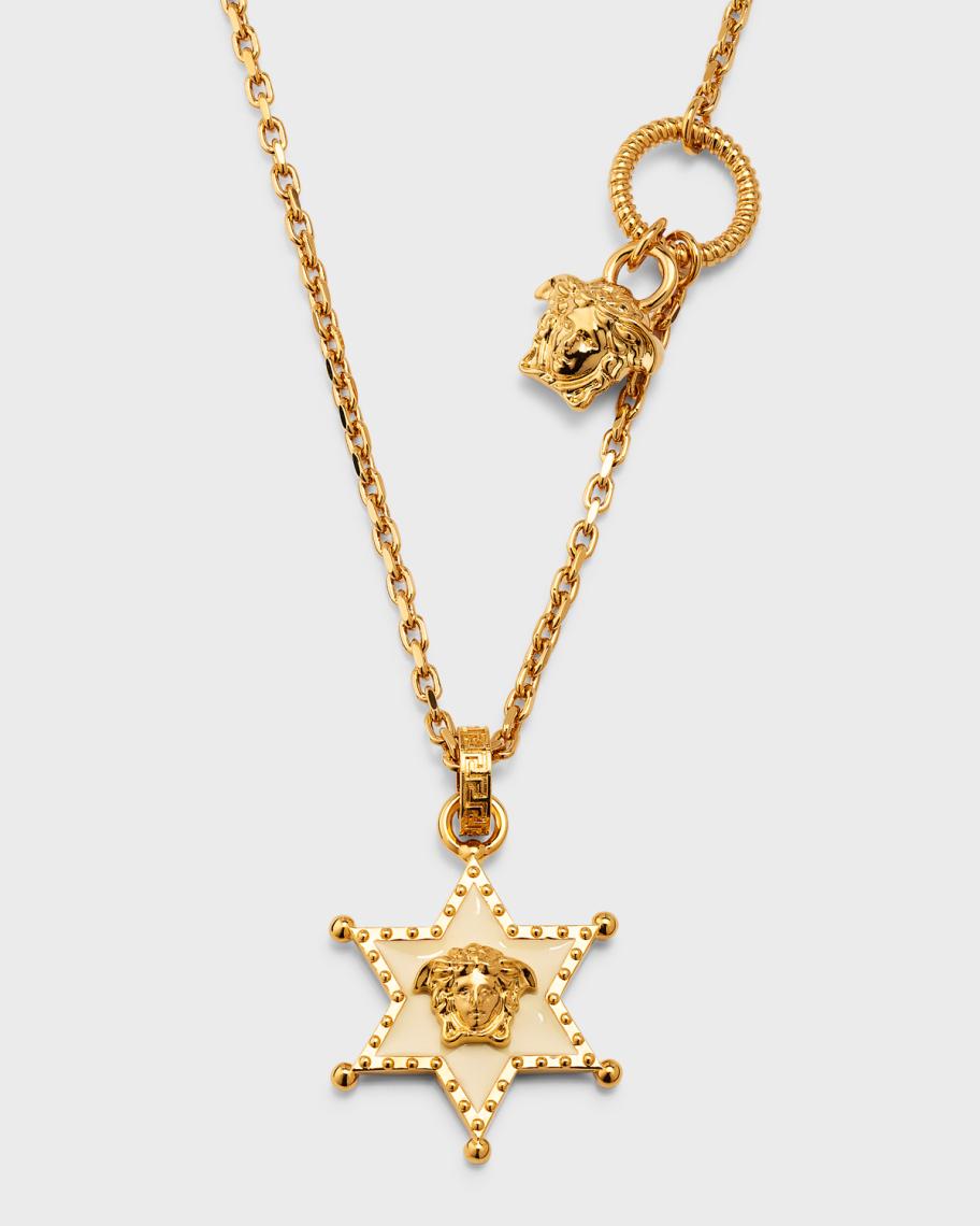 Versace Men's Western Sheriff Star Pendant Necklace | Neiman Marcus