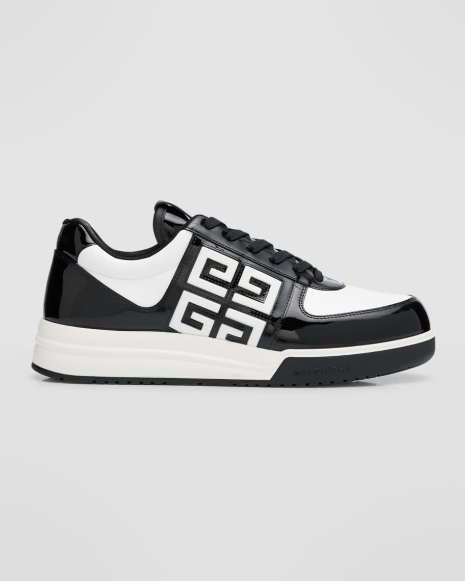 Givenchy Men's G4 Patent Leather Low-Top Sneakers | Neiman Marcus