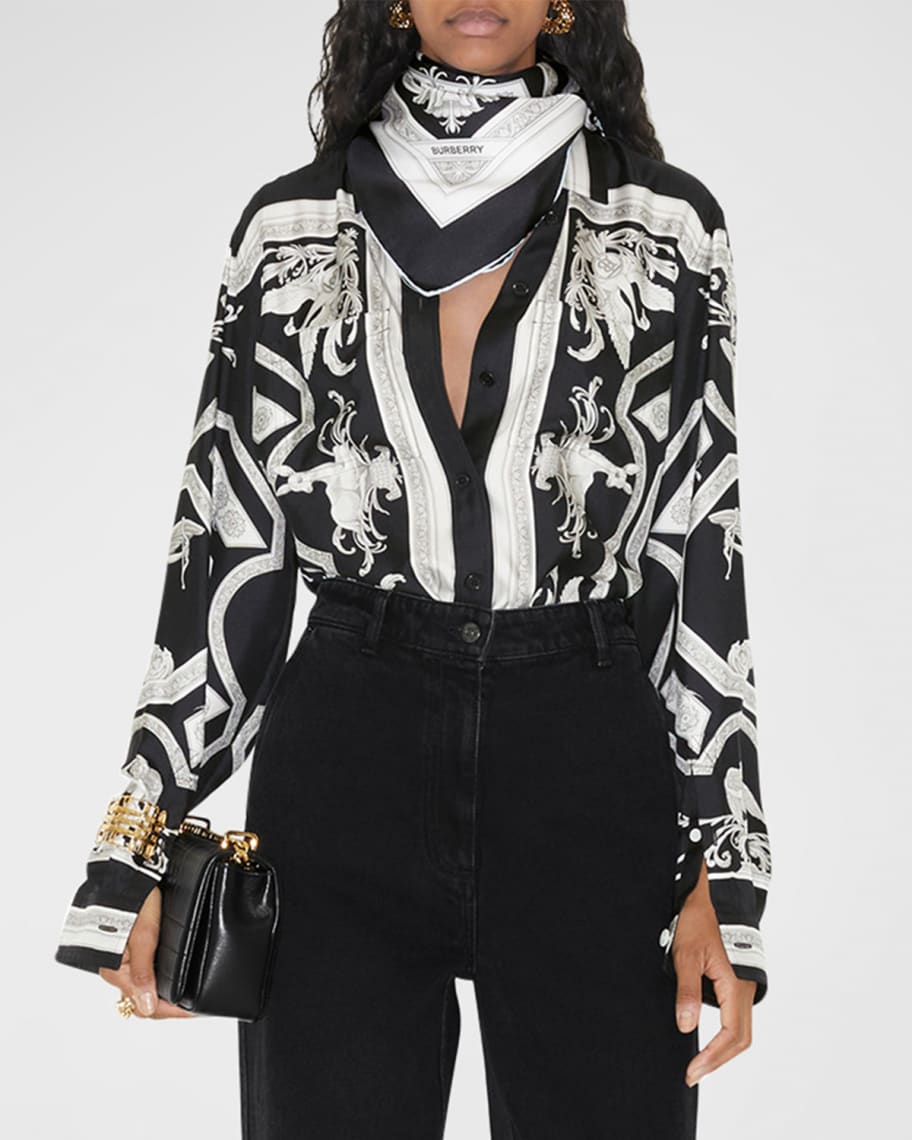 Burberry sales zebra scarf