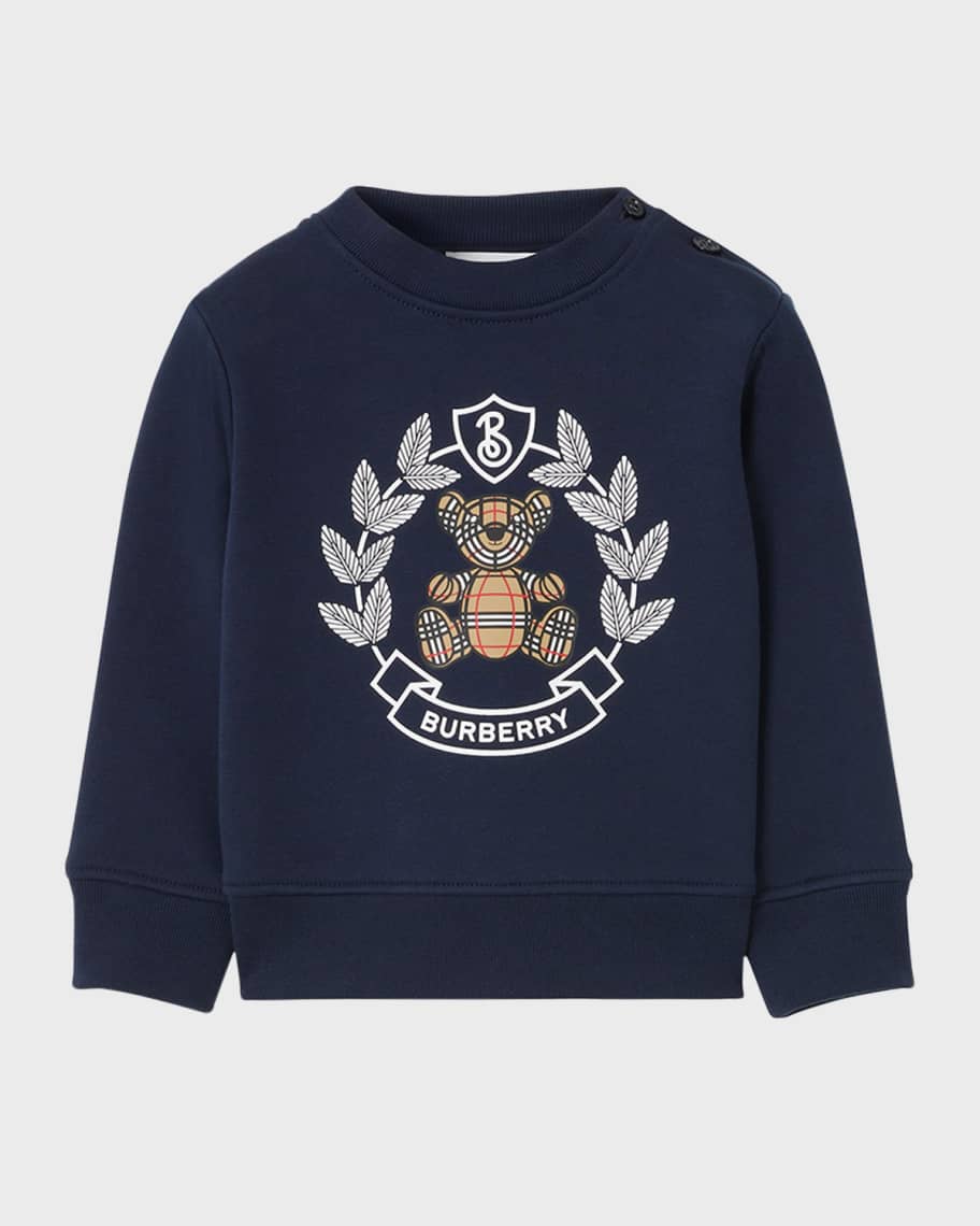 Burberry crest logo sweatshirt on sale