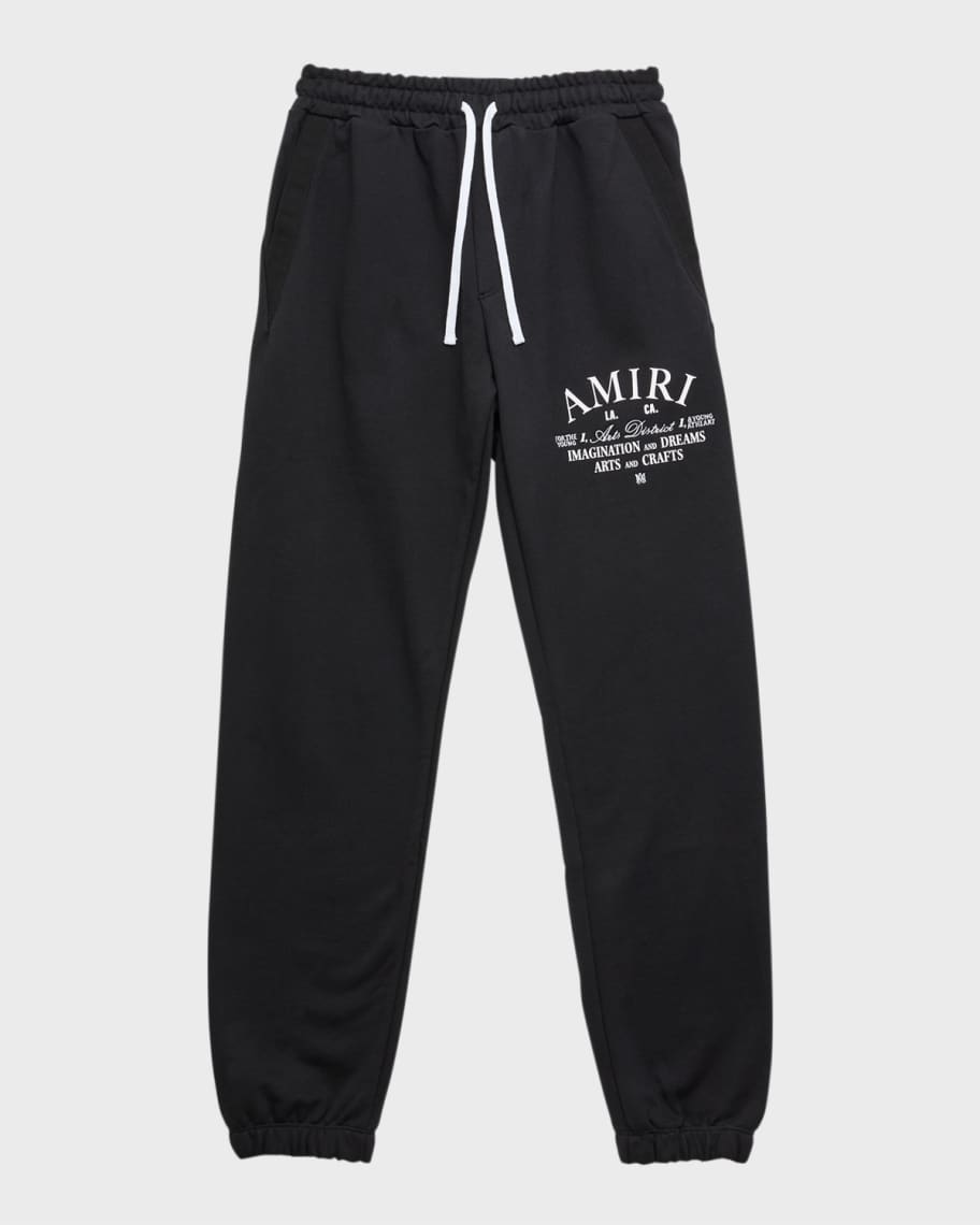 Amiri Kid s Arts District Logo Print Sweat Pants Size 4 12 Neiman