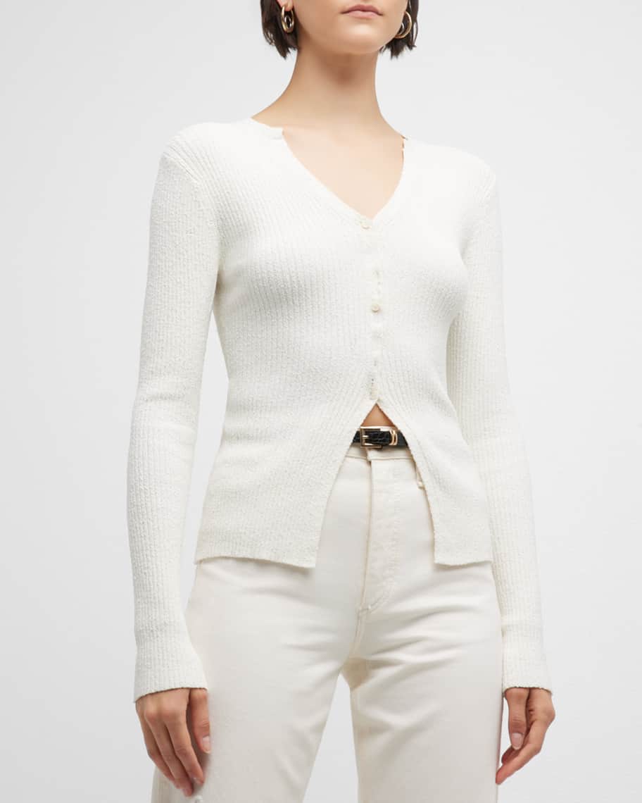 Vince lettuce store edge cardigan
