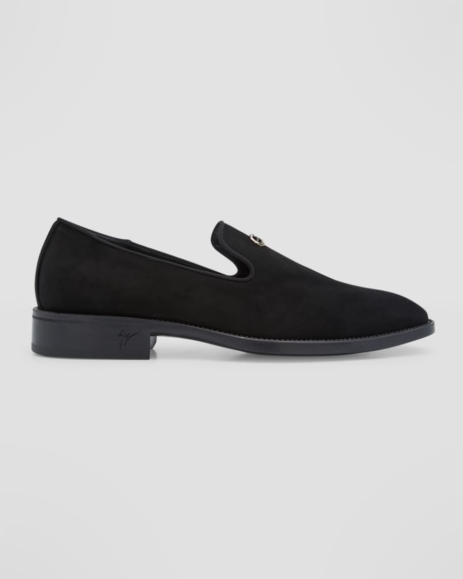 Giuseppe Zanotti G-Flash velvet loafers - Black