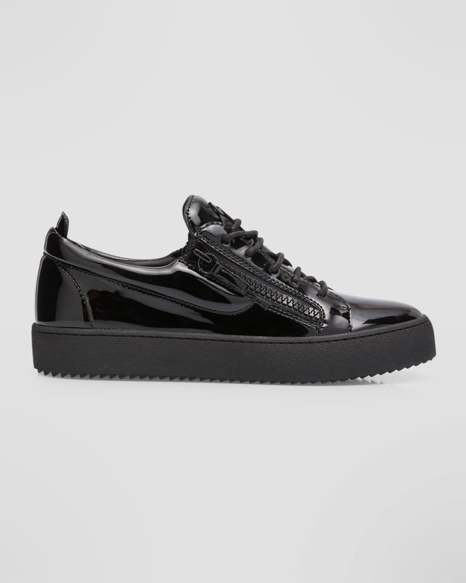 Giuseppe Zanotti Men's Maylondon Patent Leather Low Top Sneakers ...