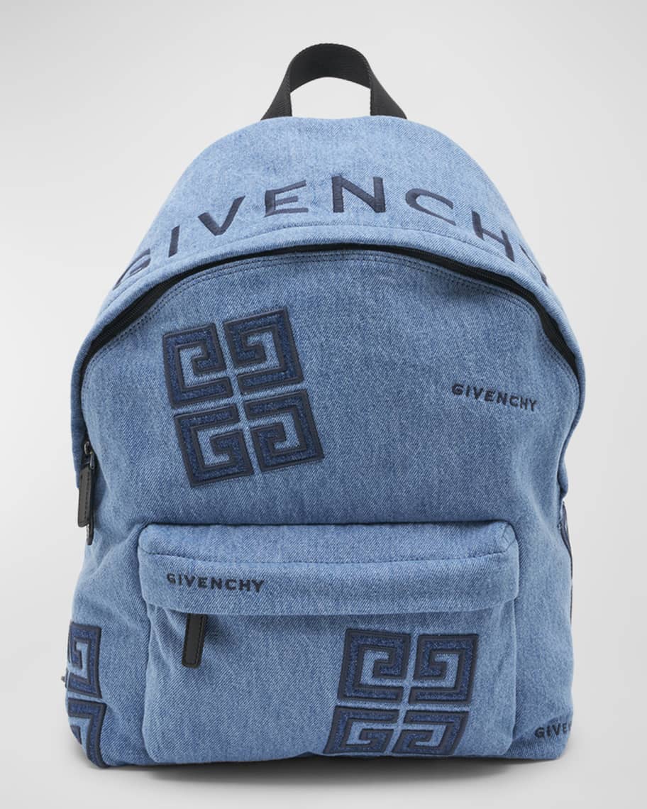 Givenchy Men's G-Essentials 4G Denim Crossbody Bag