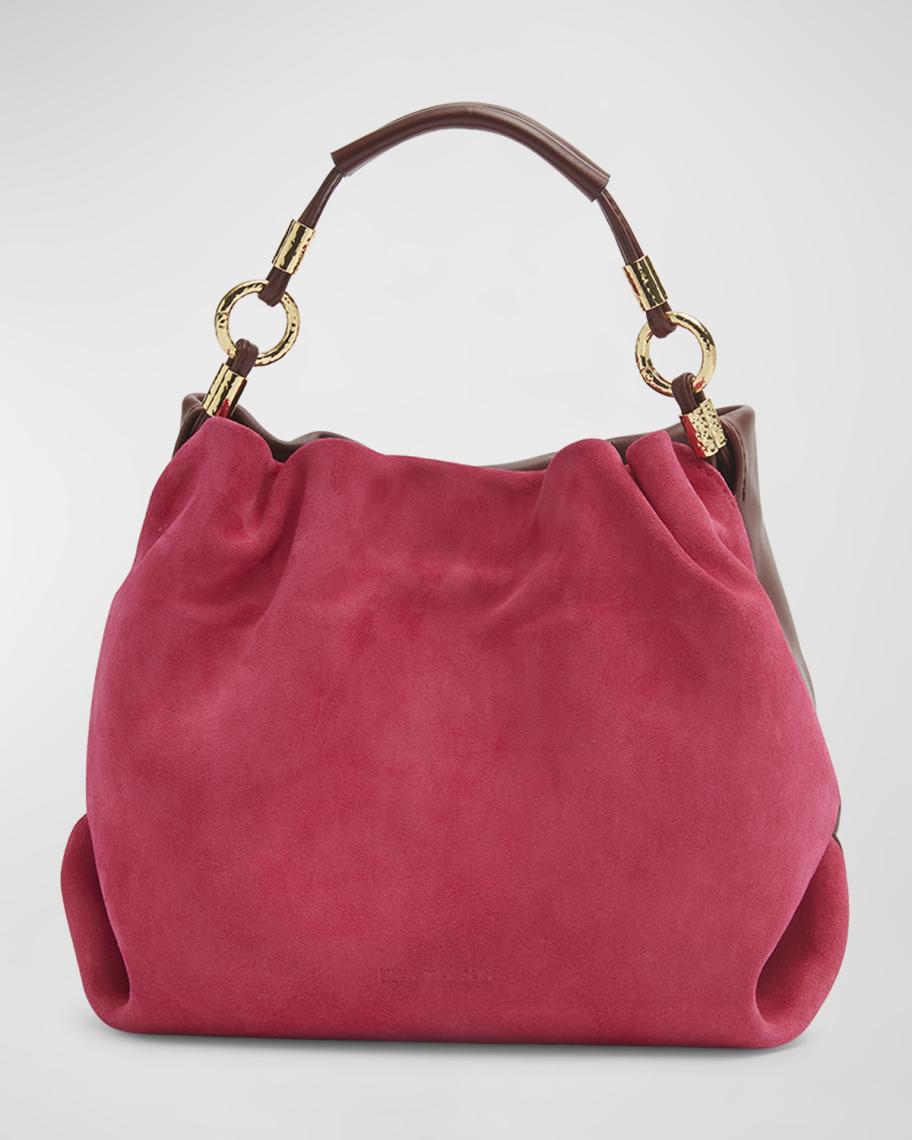 Ulla Johnson Remy Mini Suede and Leather Shoulder Bag | Neiman Marcus