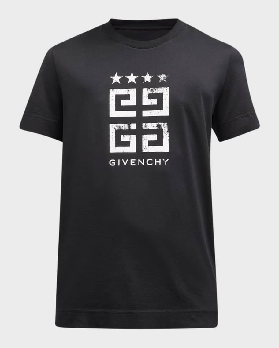 Givenchy Men's 4G Stars Stamped Logo T-Shirt | Neiman Marcus