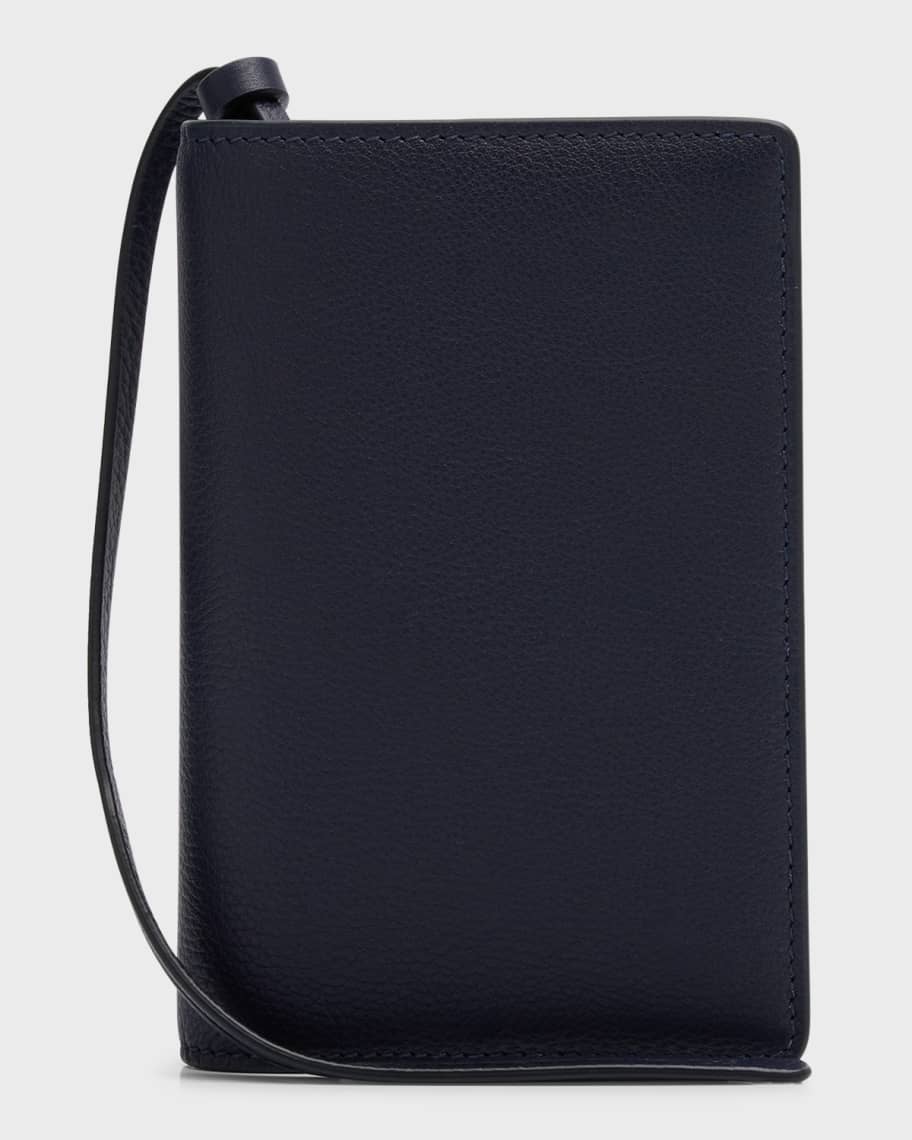 Ferragamo Men's Leather Passport Case Neiman Marcus