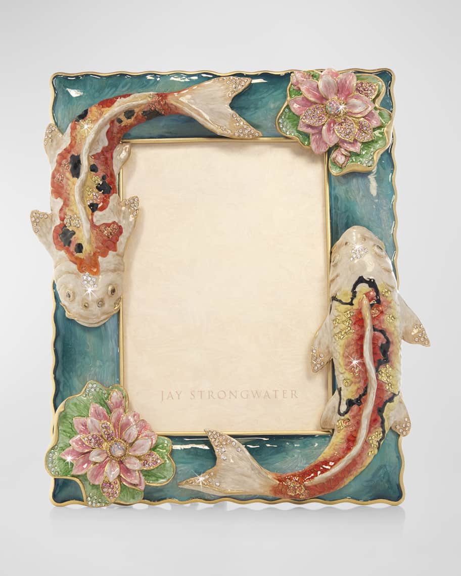 Jay Strongwater River Koi Frame, 5" x 7" Neiman Marcus