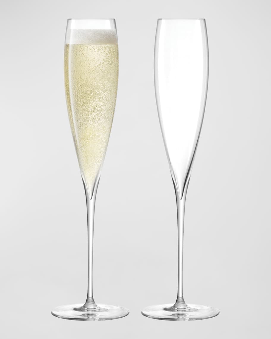 LSA International Moya Champagne Flute Set of 2 - Clear