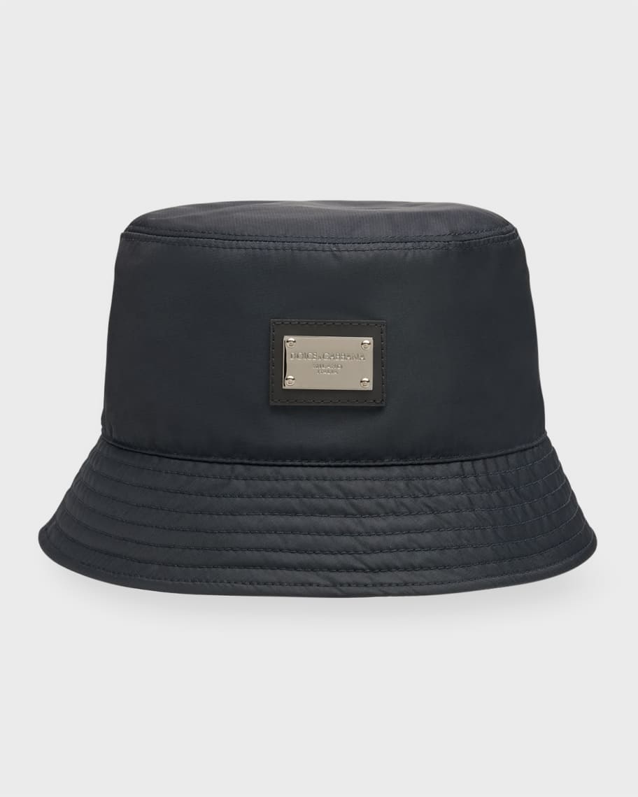 Dolce & Gabbana Multicolor DG Plaque Wide Brim Bucket Hat main image 0