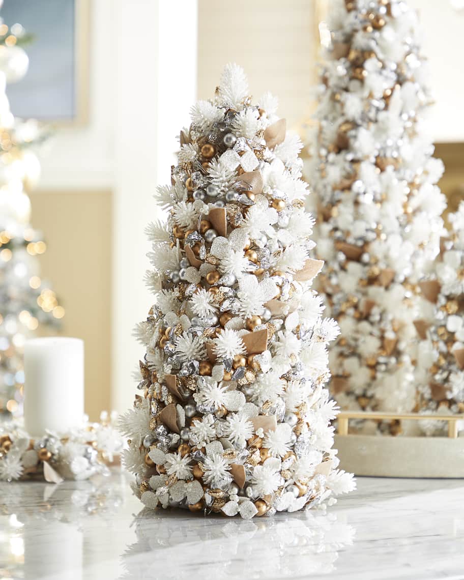 Salzburg Creations Brilliant Frost Christmas Tree, 18