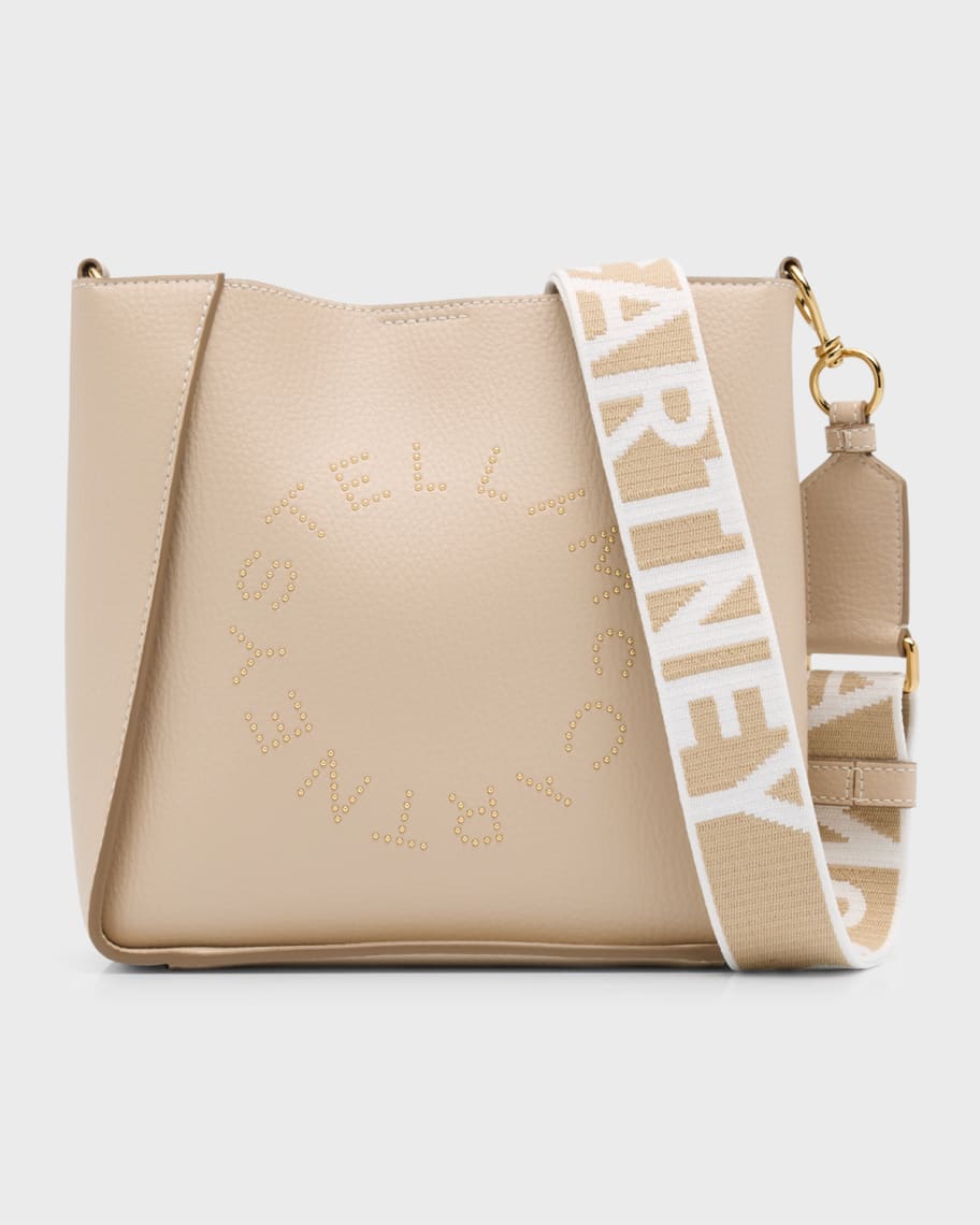 Stella McCartney Mini Studded Logo Faux-Leather Crossbody Bag | Neiman ...