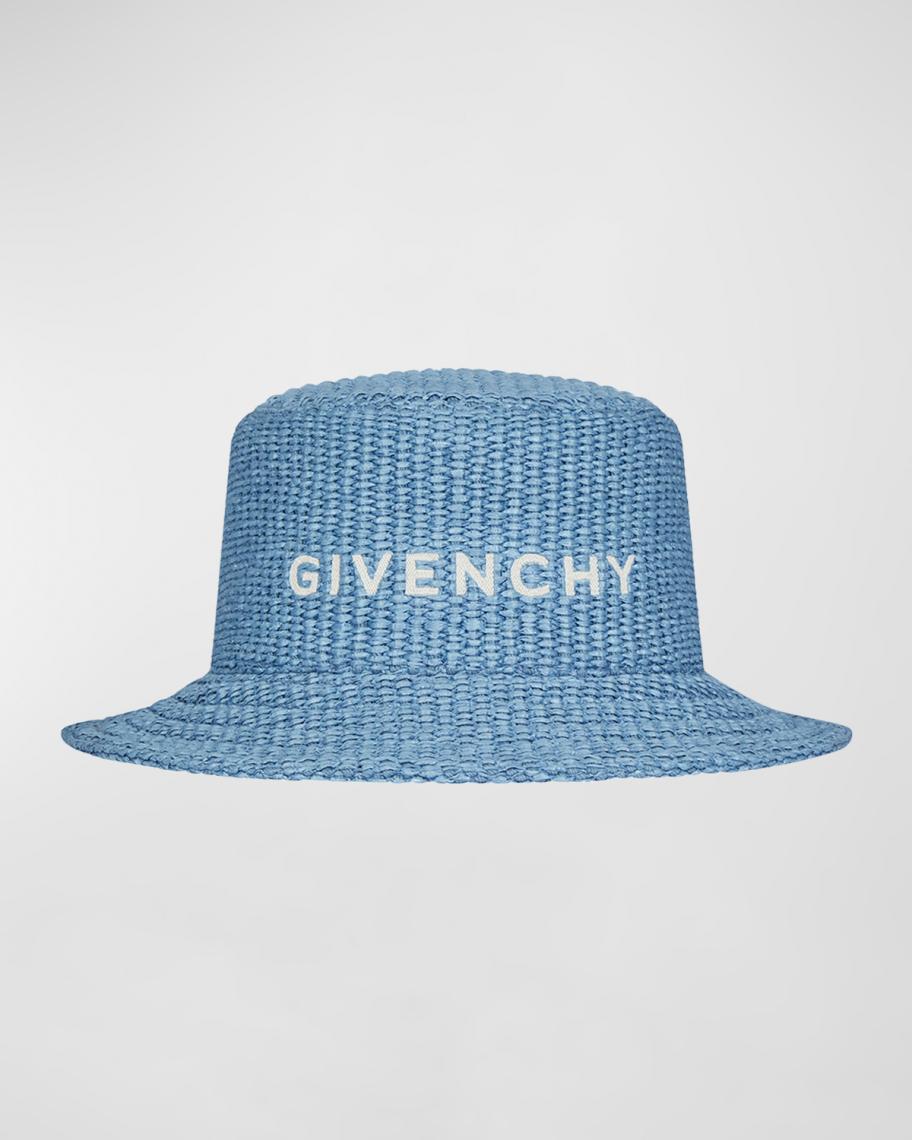 Givenchy Woven Raffia Bucket Hat | Neiman Marcus display picture 3