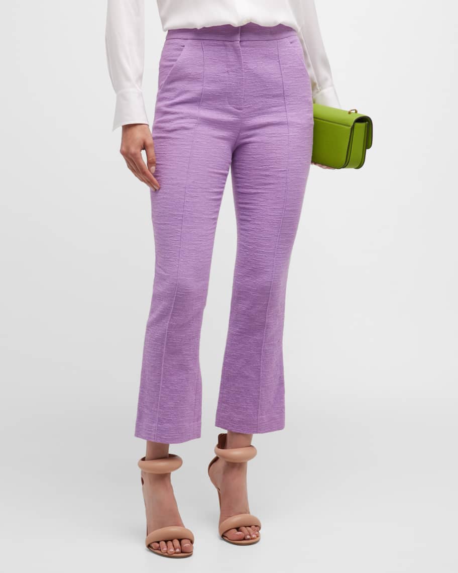 Tani cropped high-rise flared pants