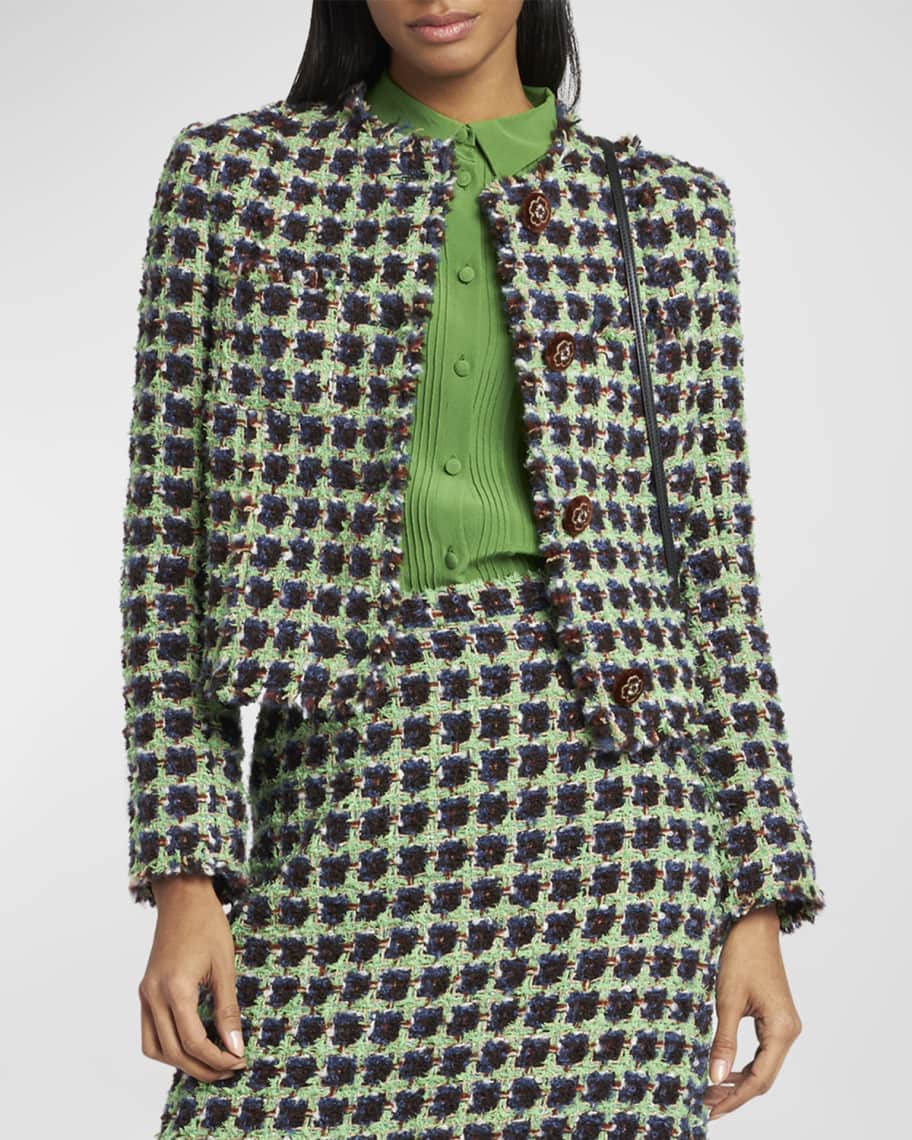 Etro Tailored Tweed Jacket | Neiman Marcus
