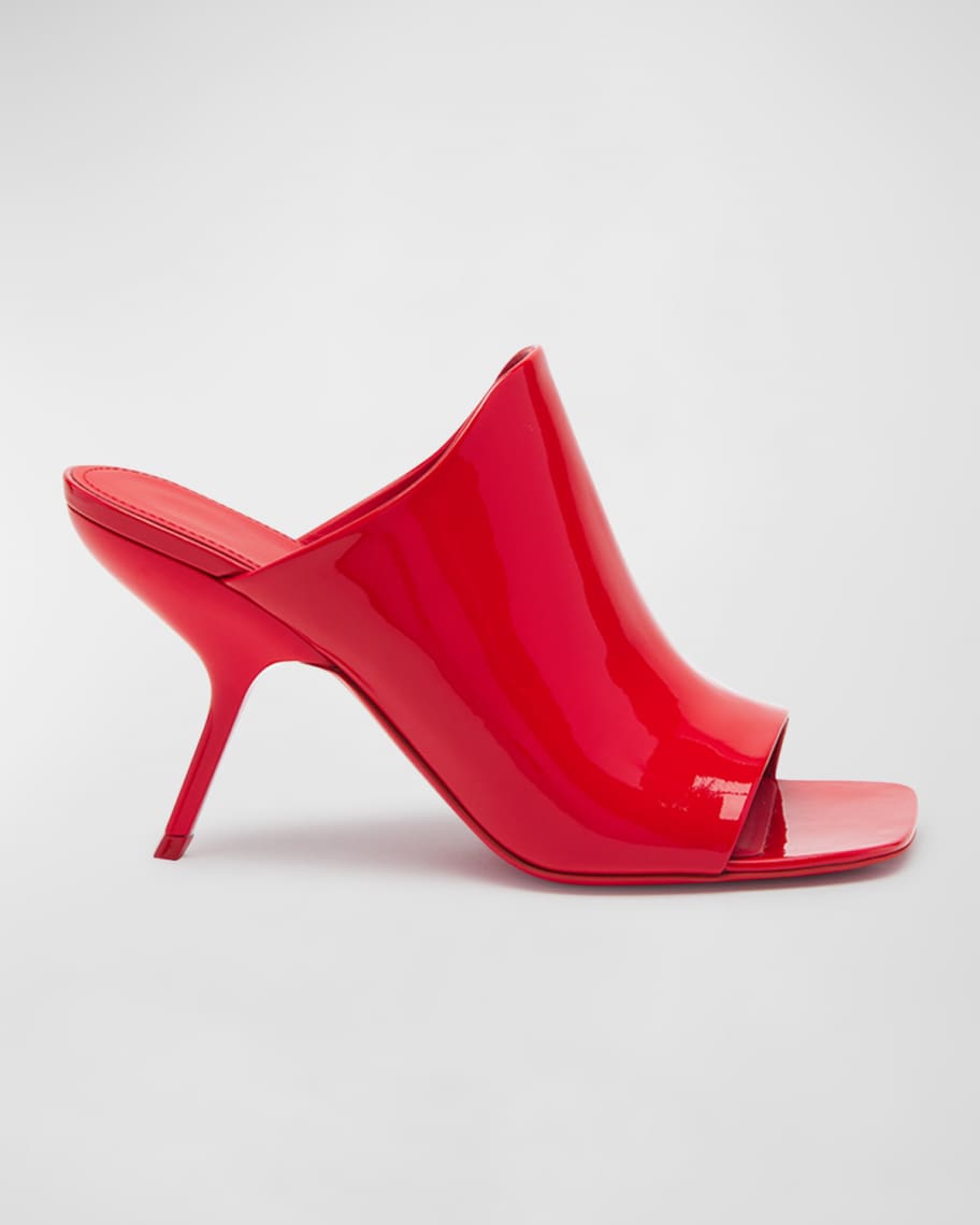 Ferragamo Era Patent Stiletto Mule Sandals | Neiman Marcus
