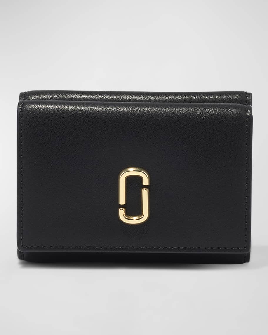【関税込み】The Trifold Wallet - Marc Jacobs - Leather - Gre Marc Jacobs The J Marc Leather Tri-Fold Wallet Cement – voilà.id