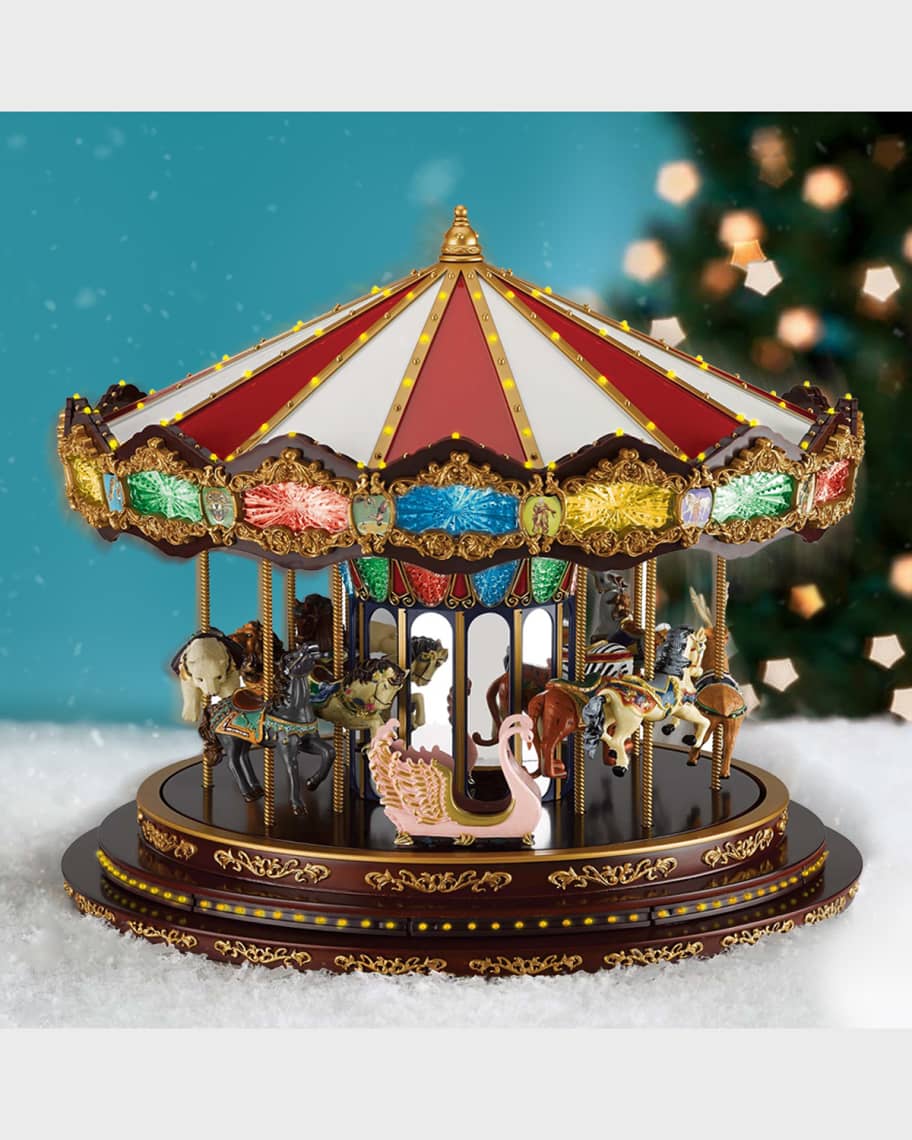 Mr Christmas Marquee Deluxe Carousel | Neiman Marcus