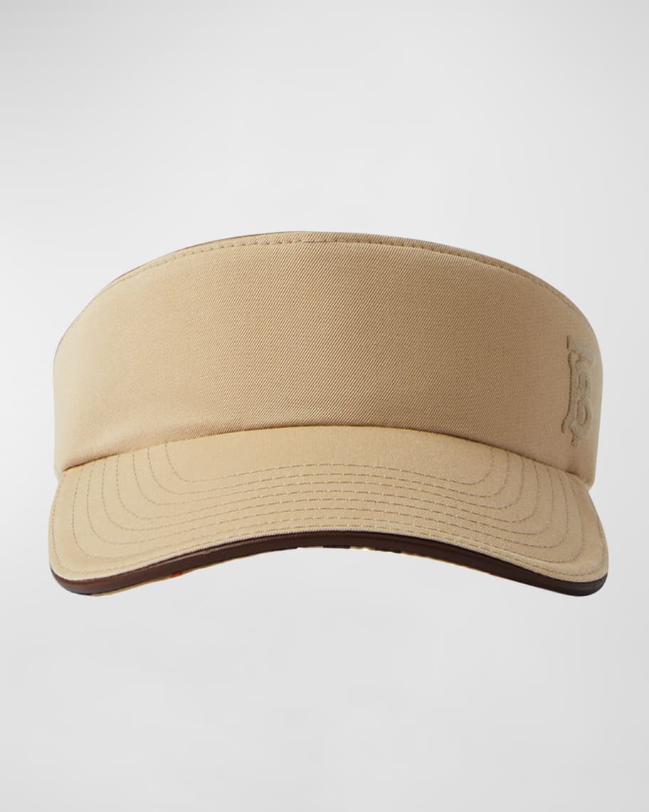 Fendi Silk Visor Hat in Brown