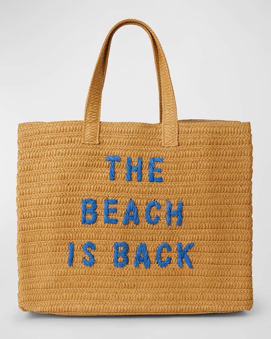BTB Los Angeles The Beach is Back Straw Tote Bag Neiman Marcus