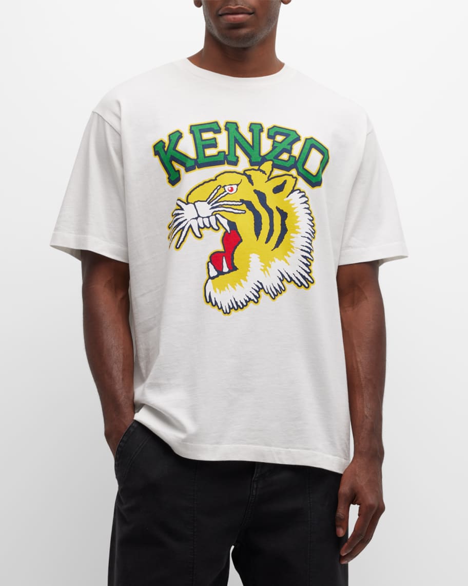 KENZO Target Oversize Cotton T-shirt in Gray for Men