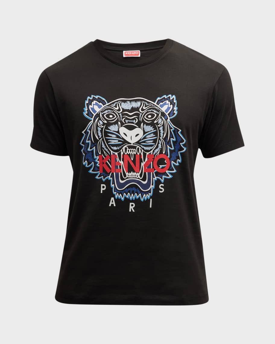 Kenzo Paris Pink Classic Tiger Short Sleeve T-Shirt