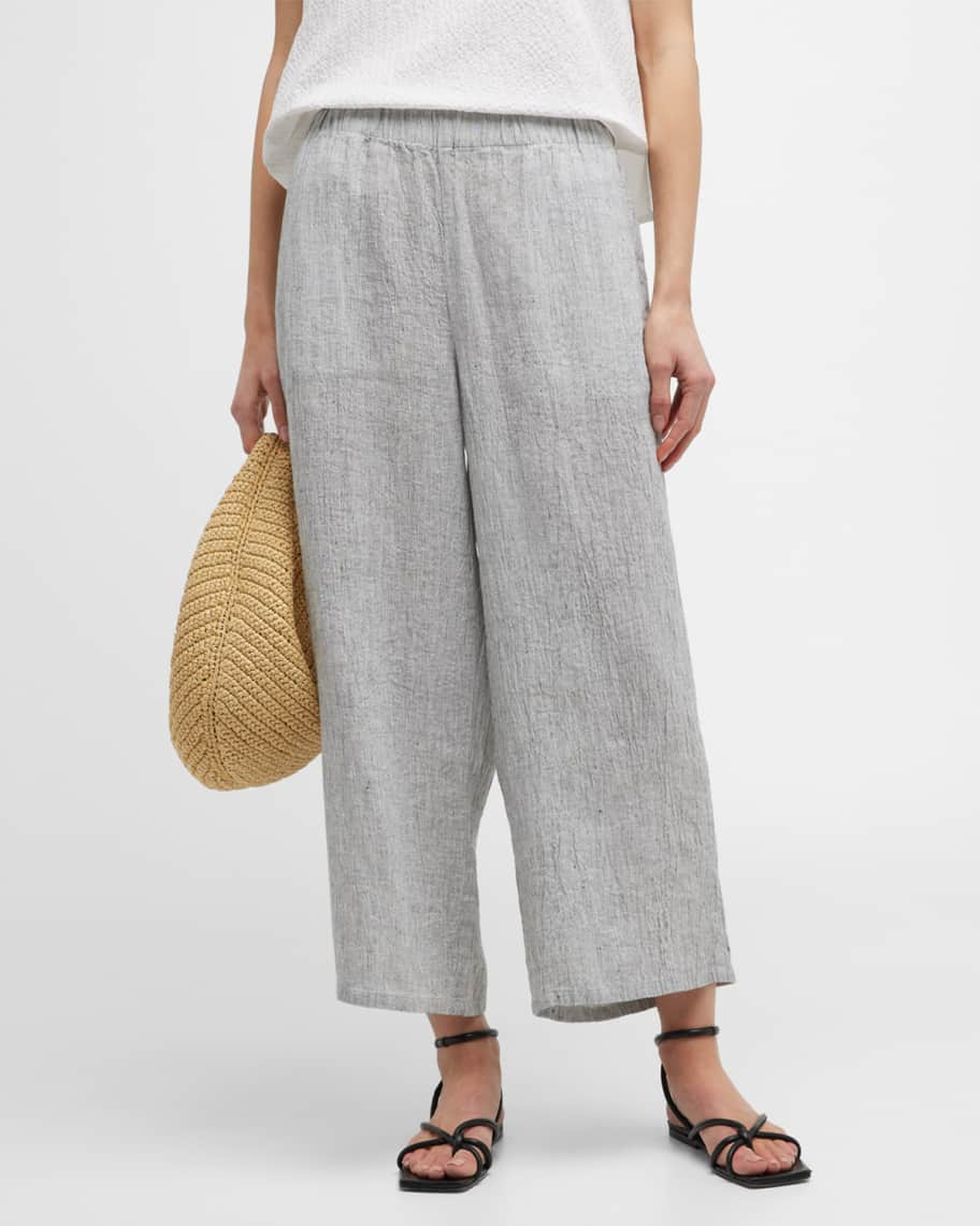 Eileen Fisher Wool Wide Leg Pants Stretch Gray  Wide leg pants, Eileen  fisher pants, Eileen fisher