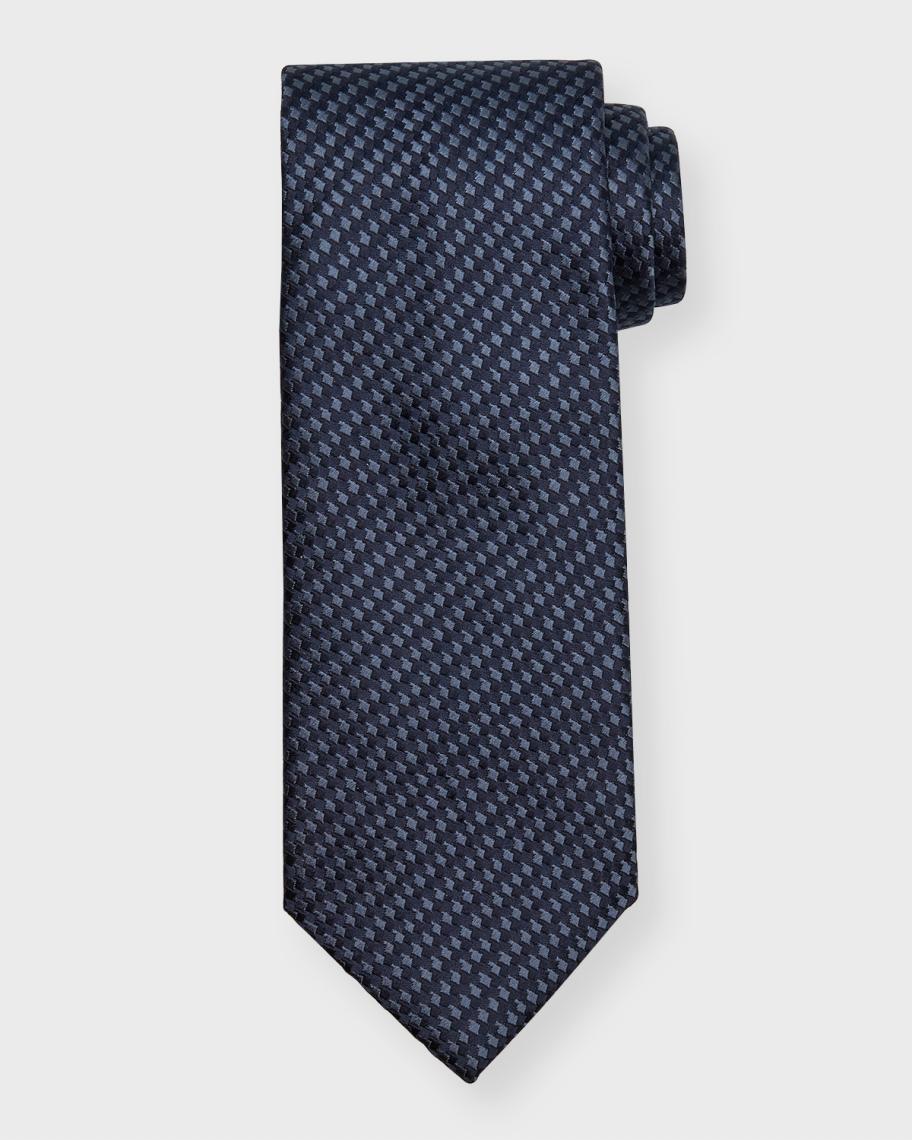 Brioni Men's Staggered Boxes Silk Tie | Neiman Marcus