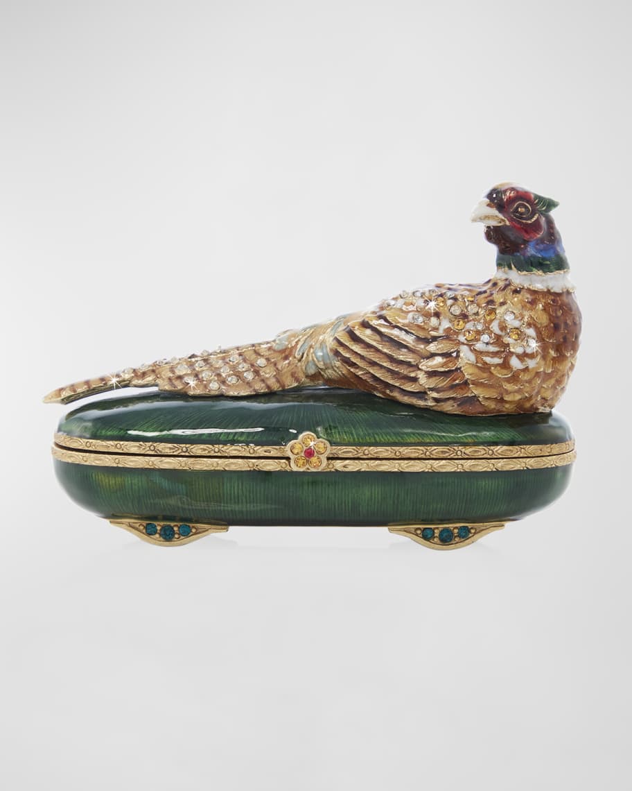 Jay Strongwater Pheasant Box Neiman Marcus