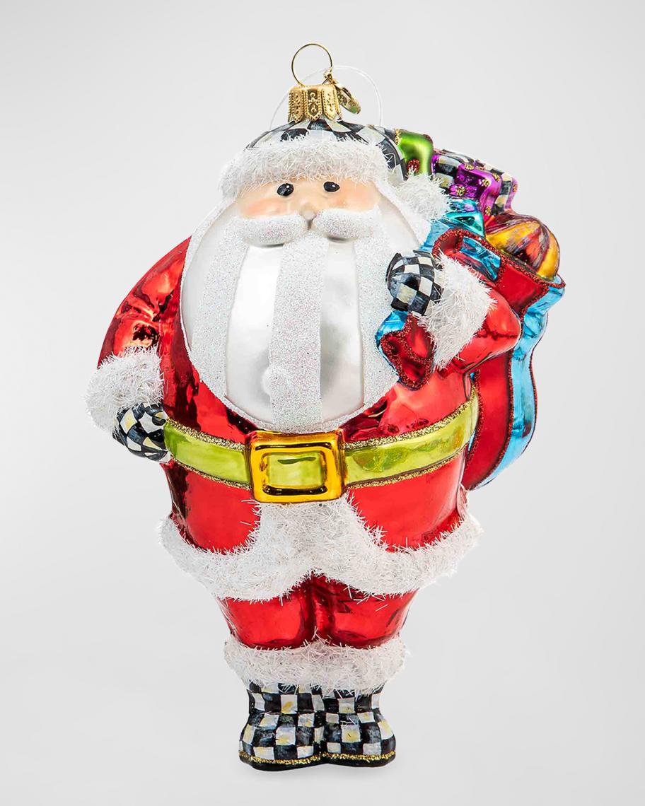 MacKenzie-Childs Granny Kitsch Bountiful Santa Christmas Ornament ...
