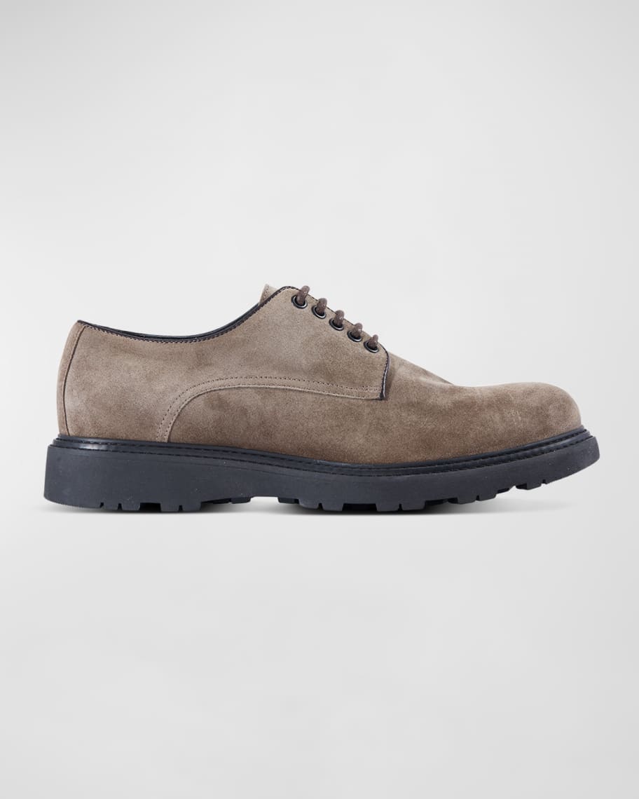 Paul Stuart Men's Baylor Lug Sole Leather Derby Shoes | Neiman Marcus