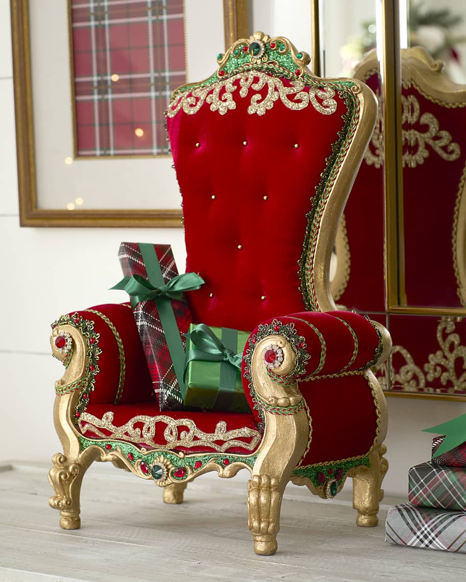 Katherine's Collection Christmas in the City Santa Chair | Neiman Marcus