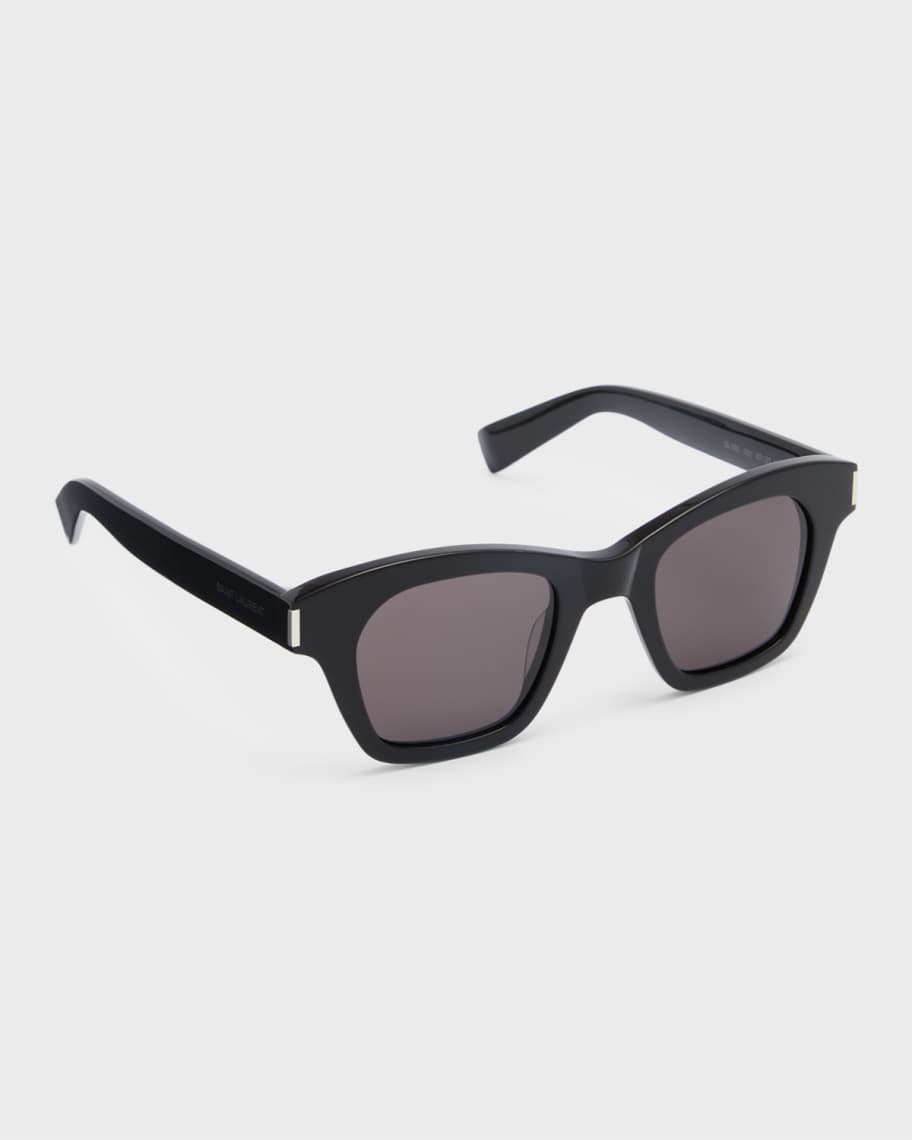 Saint Laurent Eyewear Rectangle Aviator Acetate Sunglasses - ShopStyle
