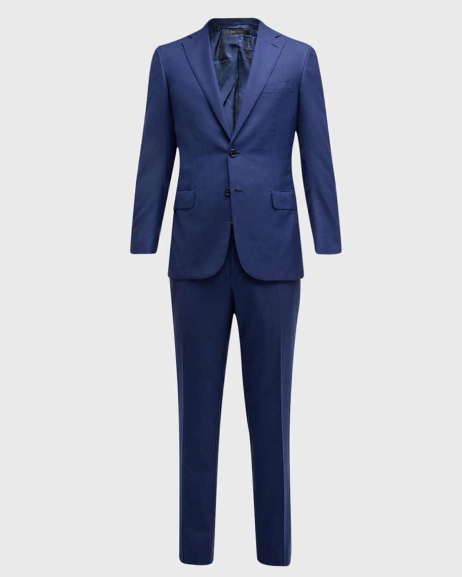 Brioni Men's Wool Sharkskin Suit | Neiman Marcus