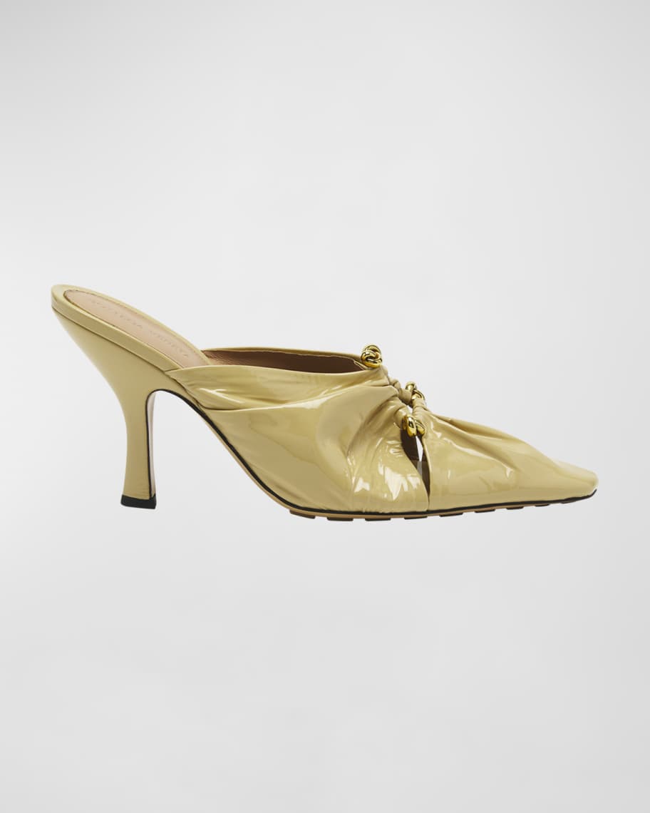 Bottega Veneta Bunnie Calfskin Mule Pumps | Neiman Marcus