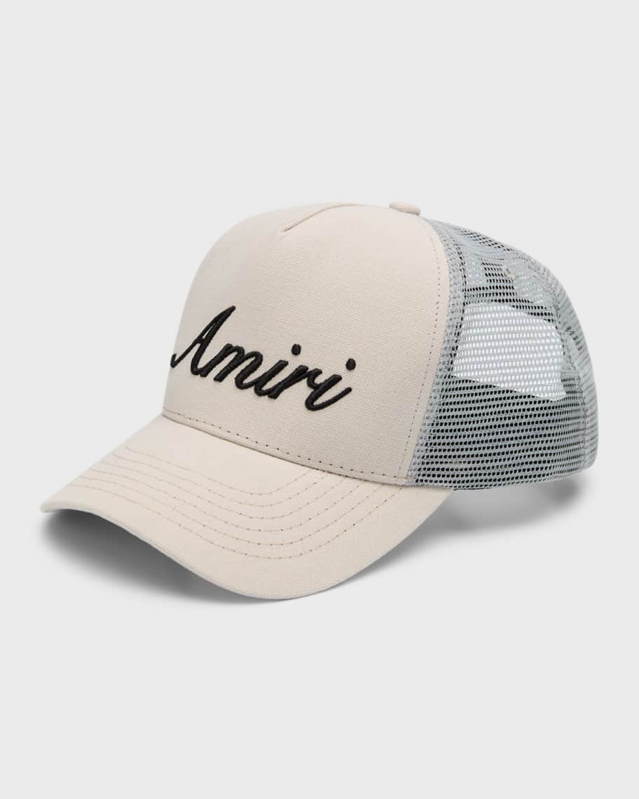 Amiri Men's Logo Script Trucker Hat | Neiman Marcus