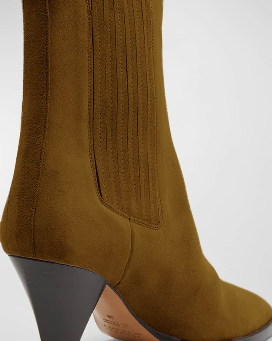 Image 2 of 5: Reliane Suede Ankle Booties