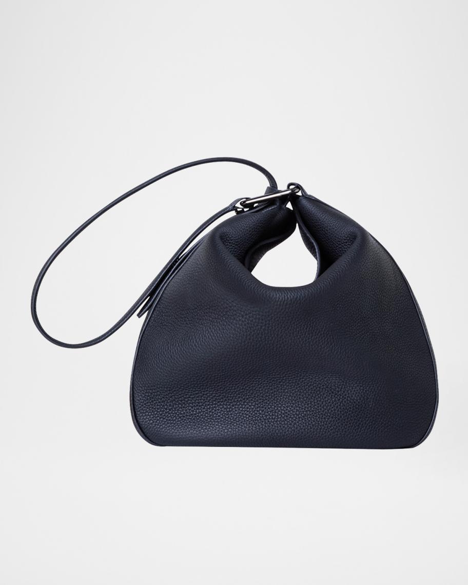 Akris Anna Medium Leather Hobo Bag | Neiman Marcus