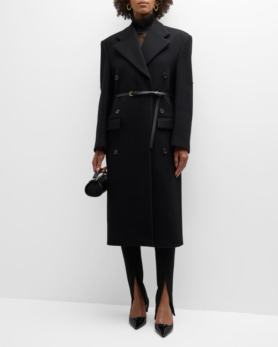 RECTO Giverny Belted Wool-Cashmere Jacket | Neiman Marcus
