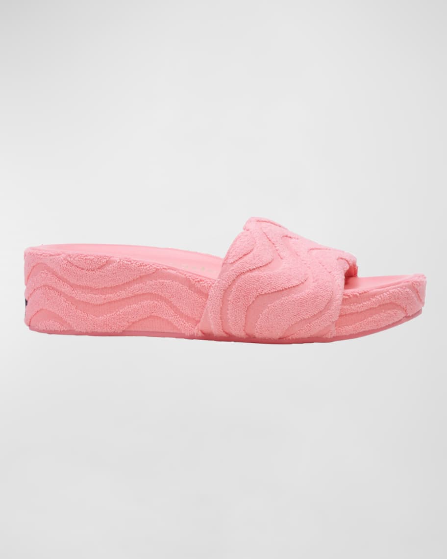 kate spade new york breeze jacquard flatform slide sandals Neiman Marcus