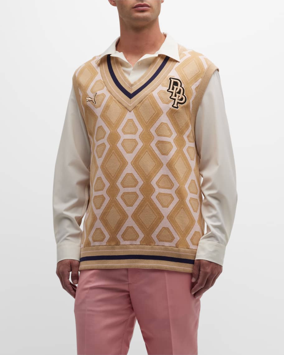 Puma x Dapper Dan Men's Knitted Vest Neiman Marcus