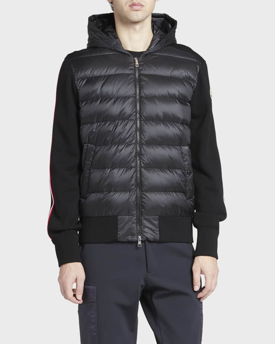 Moncler knitted sleeve jacket mens top