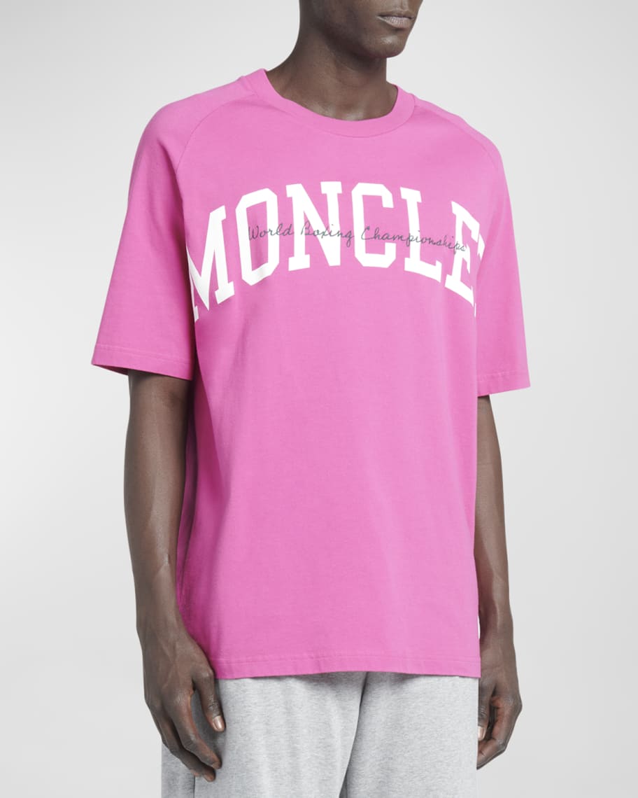 Moncler Men s Cotton Jersey Logo Boxing T Shirt Neiman Marcus