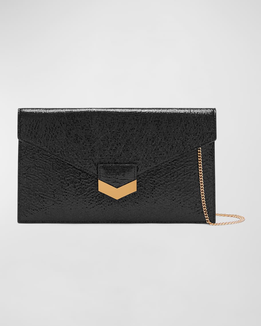 DeMellier London Textured Leather Clutch Bag | Neiman Marcus