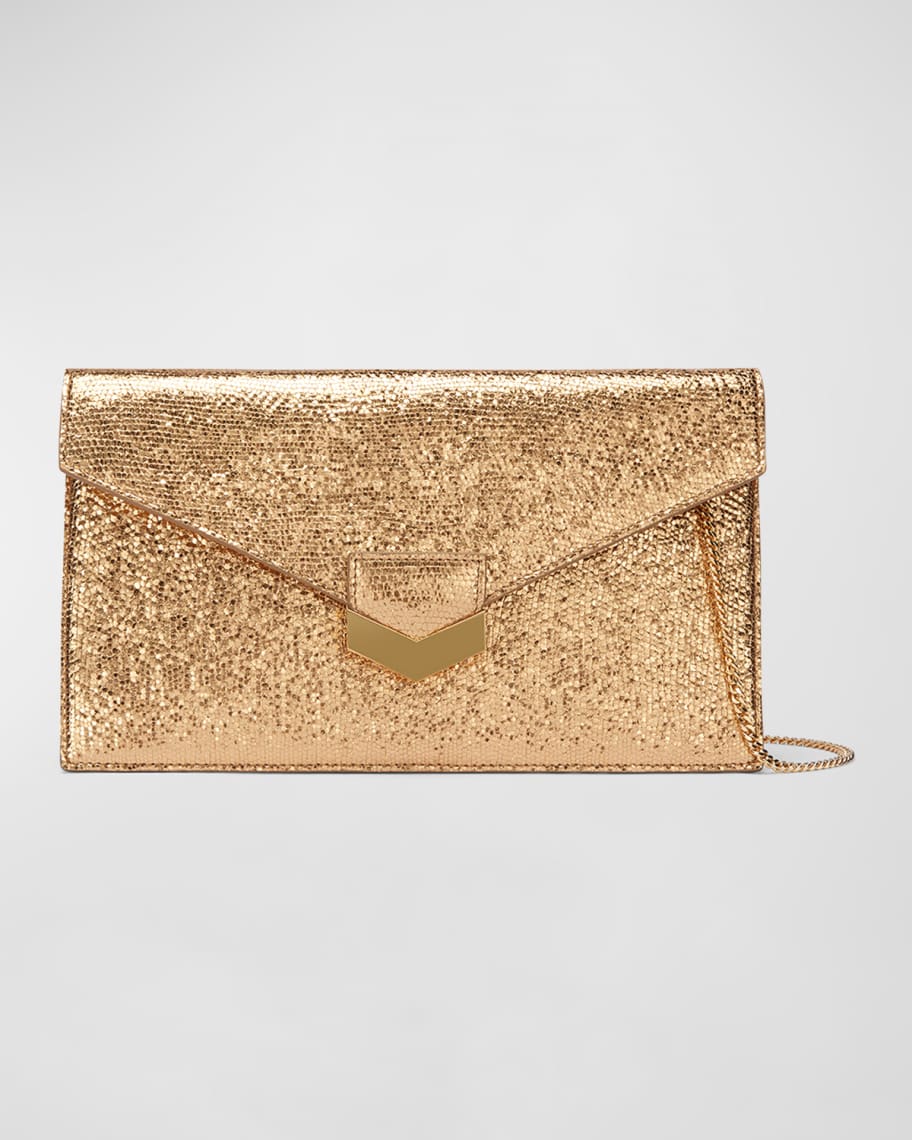 DeMellier London Textured Leather Clutch Bag | Neiman Marcus