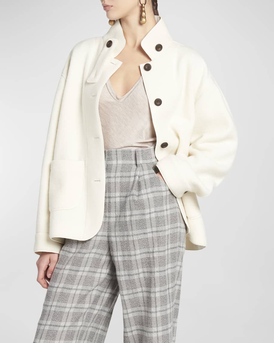 Giorgio Armani Virgin Wool Caban Coat Neiman Marcus