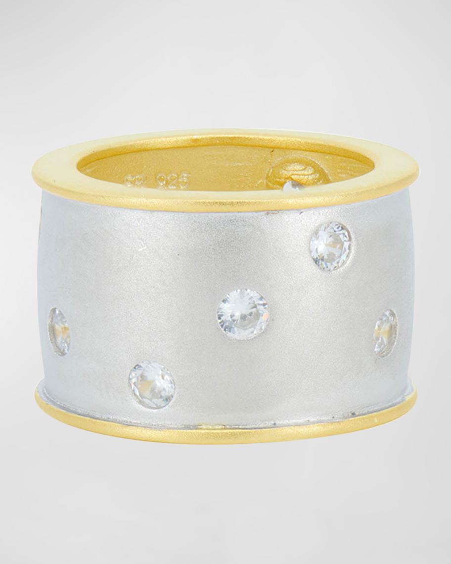 Freida Rothman Sparkling Cigar Band Ring | Neiman Marcus